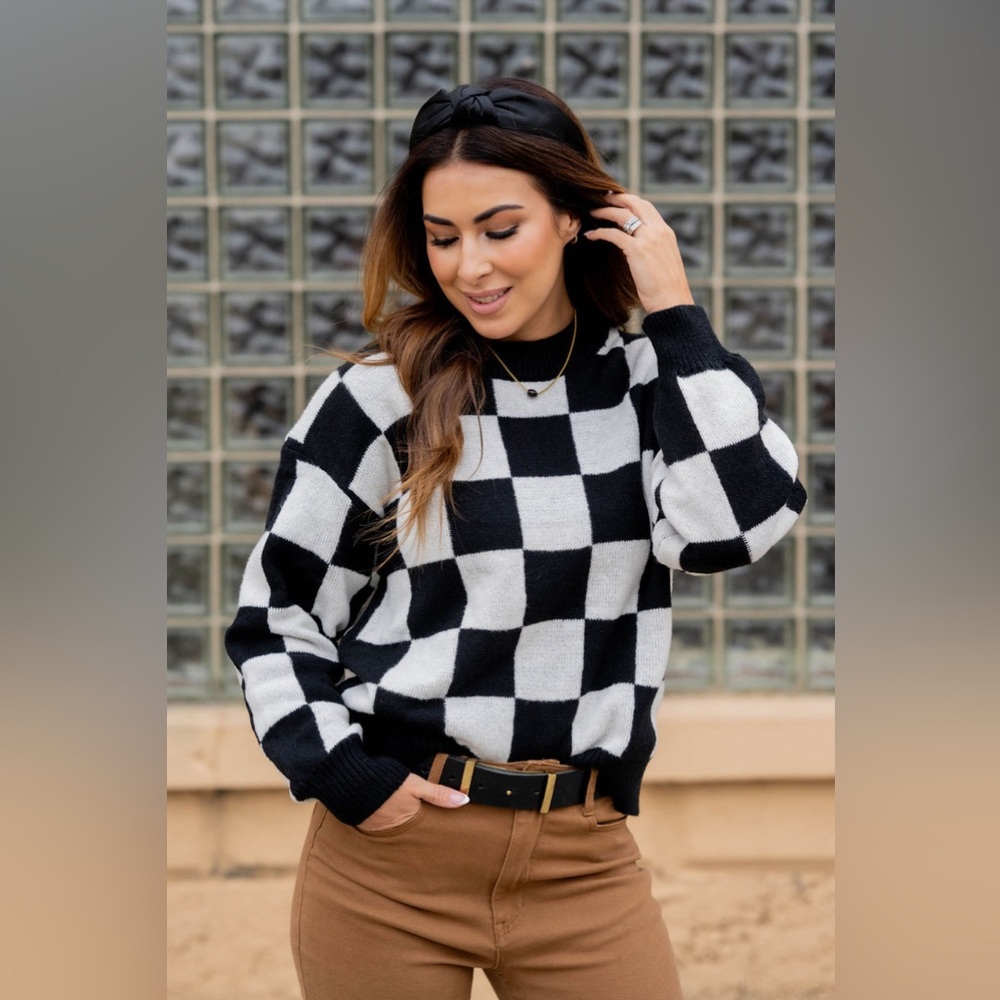 H&M - Checkered Sweater